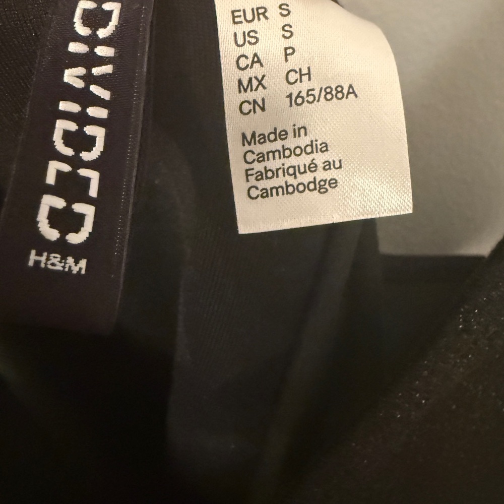 H&M Dress Metallic Bodycon Mini Dress Bundle BOGO Silver XS + Black S - Picture 7 of 8